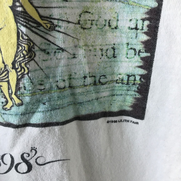 Vintage Lilith Fair 1998 Rare T Shirt White Medium - Picture 8 of 8